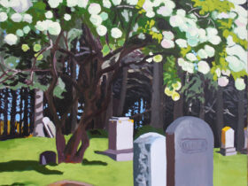 Island Cemetery with Hydrangea
